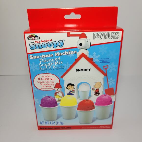 Cra-Z-Art Peanuts Snoopy Sno-cone Machine Flavored Sugar Mix Refill Pack - 4 oz - Picture 1 of 4
